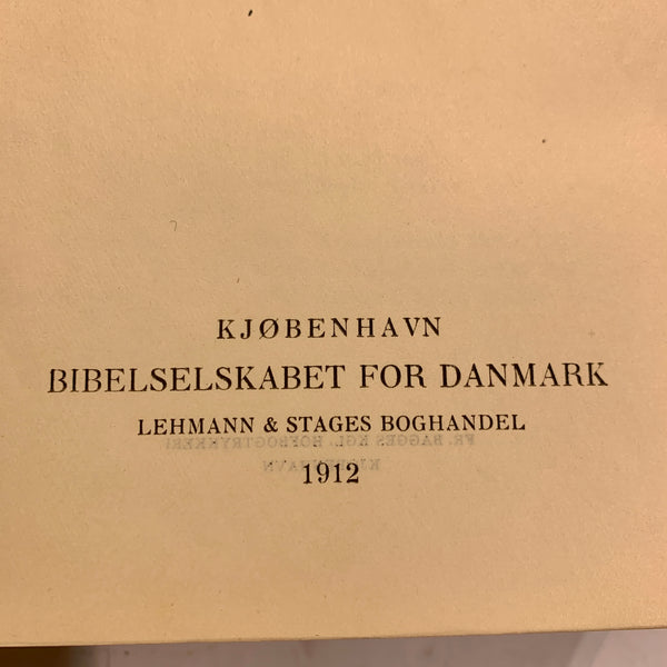 Brudebibel, antikvarisk dansk bog fra 1912.