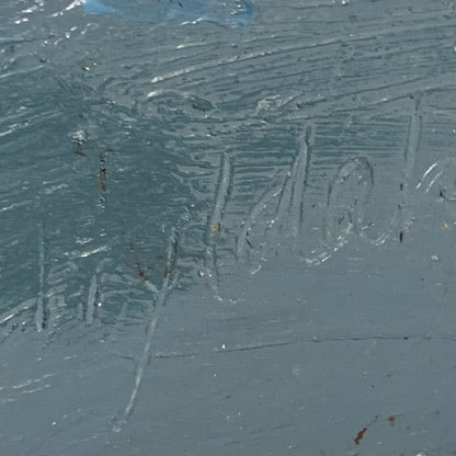 Else Hyldahl (f.193)Abstrakt oliemaleri på lærred, fra 1971.