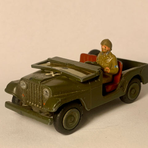 Vintage Tekno Willys US ARMY jeep bil.