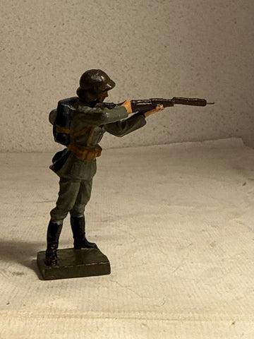 Lineol Dansk soldat gevær skydende, fra 1930érne.