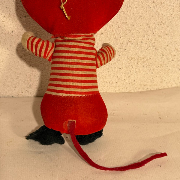 Vintage julemus bamse, fra 1950/60érne.