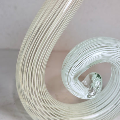 Vintage murano glas spiral skulptur.
