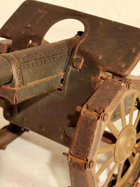 Tysk TIPPCO WW1 blik legetøjs kanon, fra 1910/30érne.