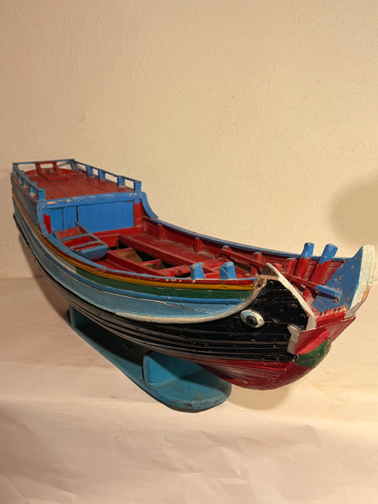 Antik håndbygget Modelskib af Kinesisk Junke