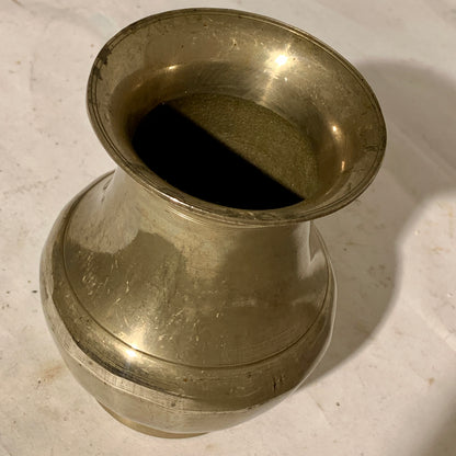 Antique Nepalese Amkhora bronze vase.