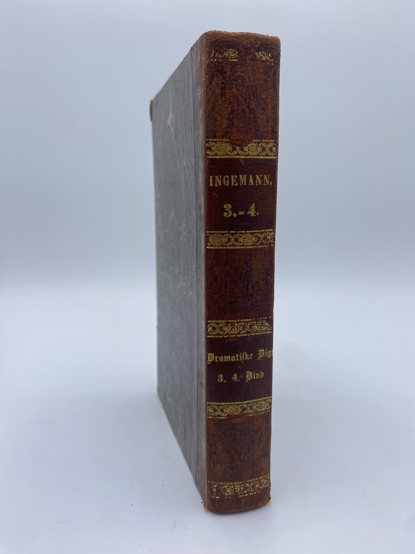 Samlede Dramatiske Digte. Af Bernhard Sev. Ingemann. 3. Og 4. Del. Antikvarisk dansk bog. 1. Udgave. 1. Oplag. Fra 1843
