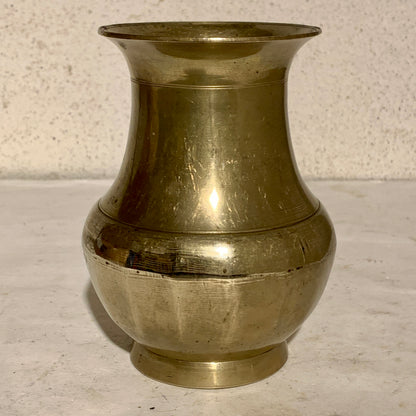 Antique Nepalese Amkhora bronze vase.