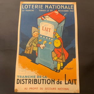 Fransk J.Y.Rochefort “Loterie Nationale”plakat, fra 1943.