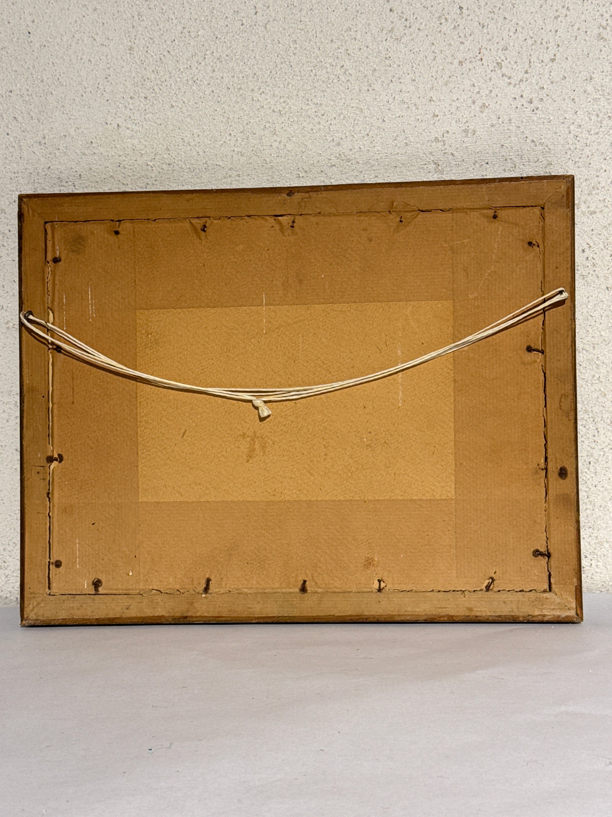 Anker Schouw Lundberg (f.1896-), koloreret radering af Aalborg kloster. Fra 1925