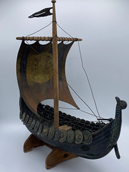 Edward Aagaard, ældre bronze Viking Drageskib, fra 20. årh