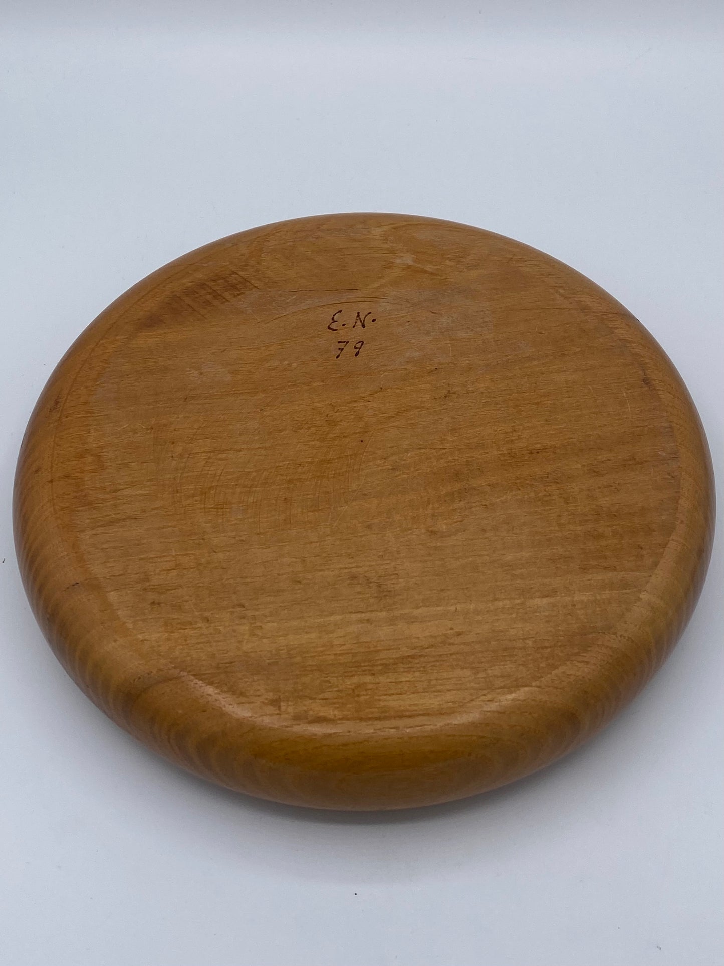 Vintage Danish design fad i Morbær træ. 1979. Signeret