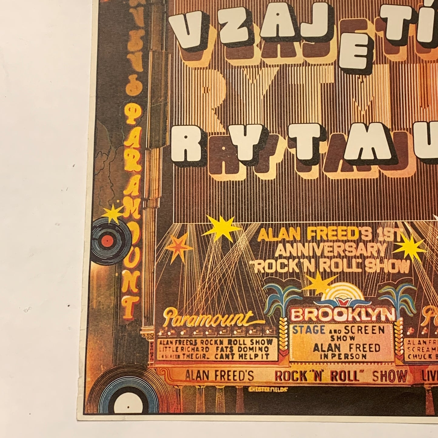 Vintage tjekkisk “American hot wax” filmplakat, fra 1981.