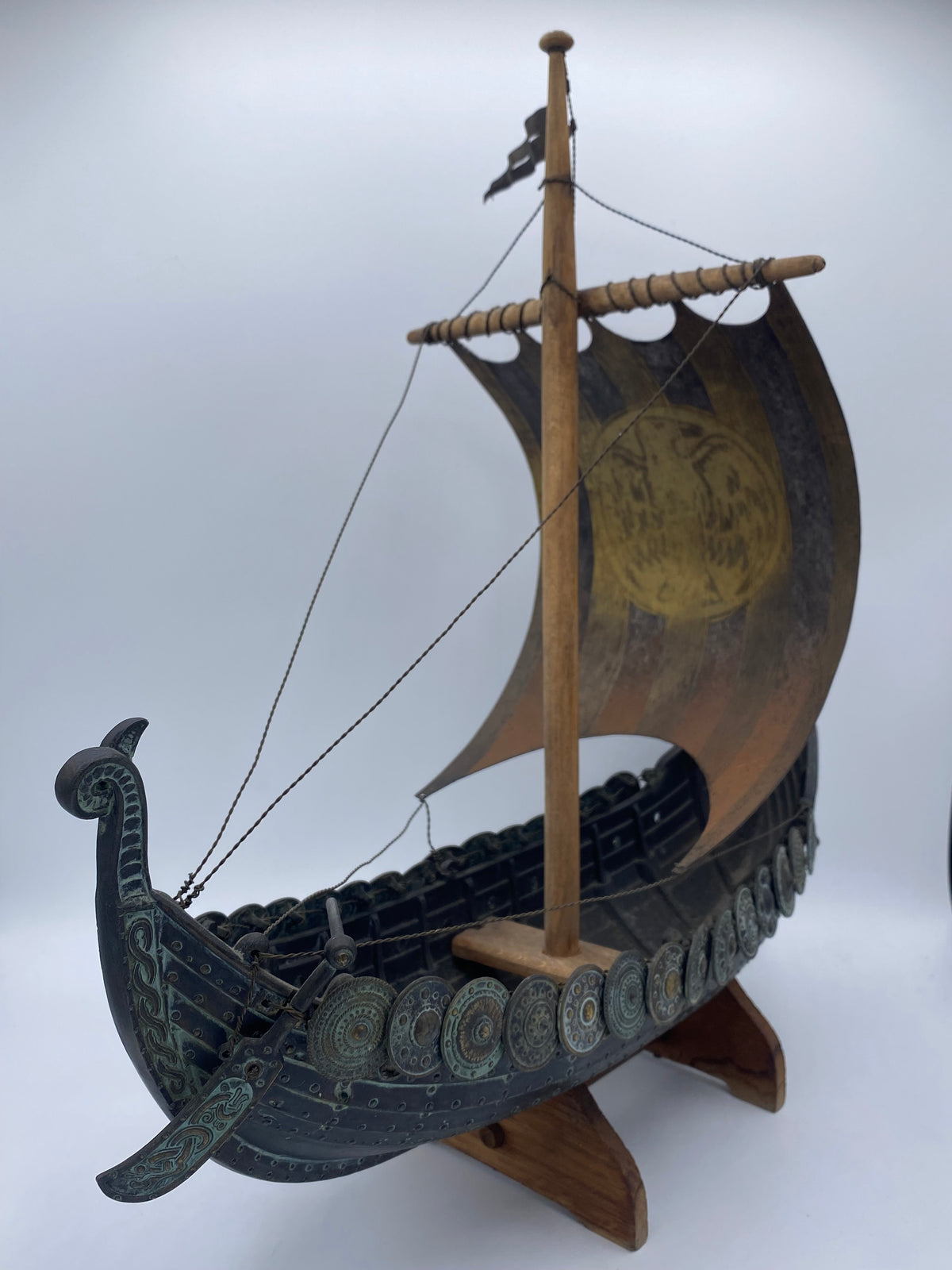 Edward Aagaard, ældre bronze Viking Drageskib, fra 20. årh