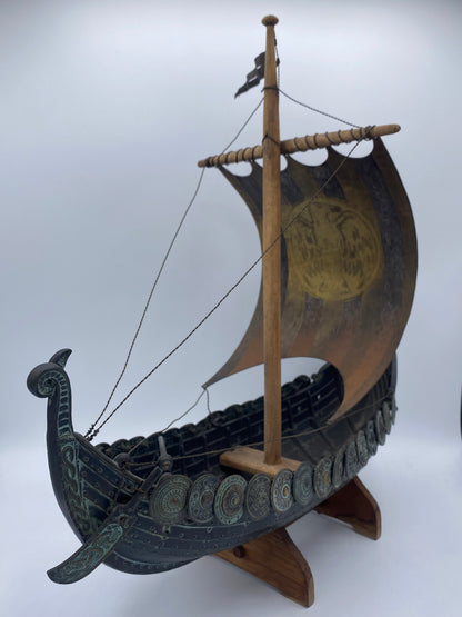 Edward Aagaard, ældre bronze Viking Drageskib, fra 20. årh