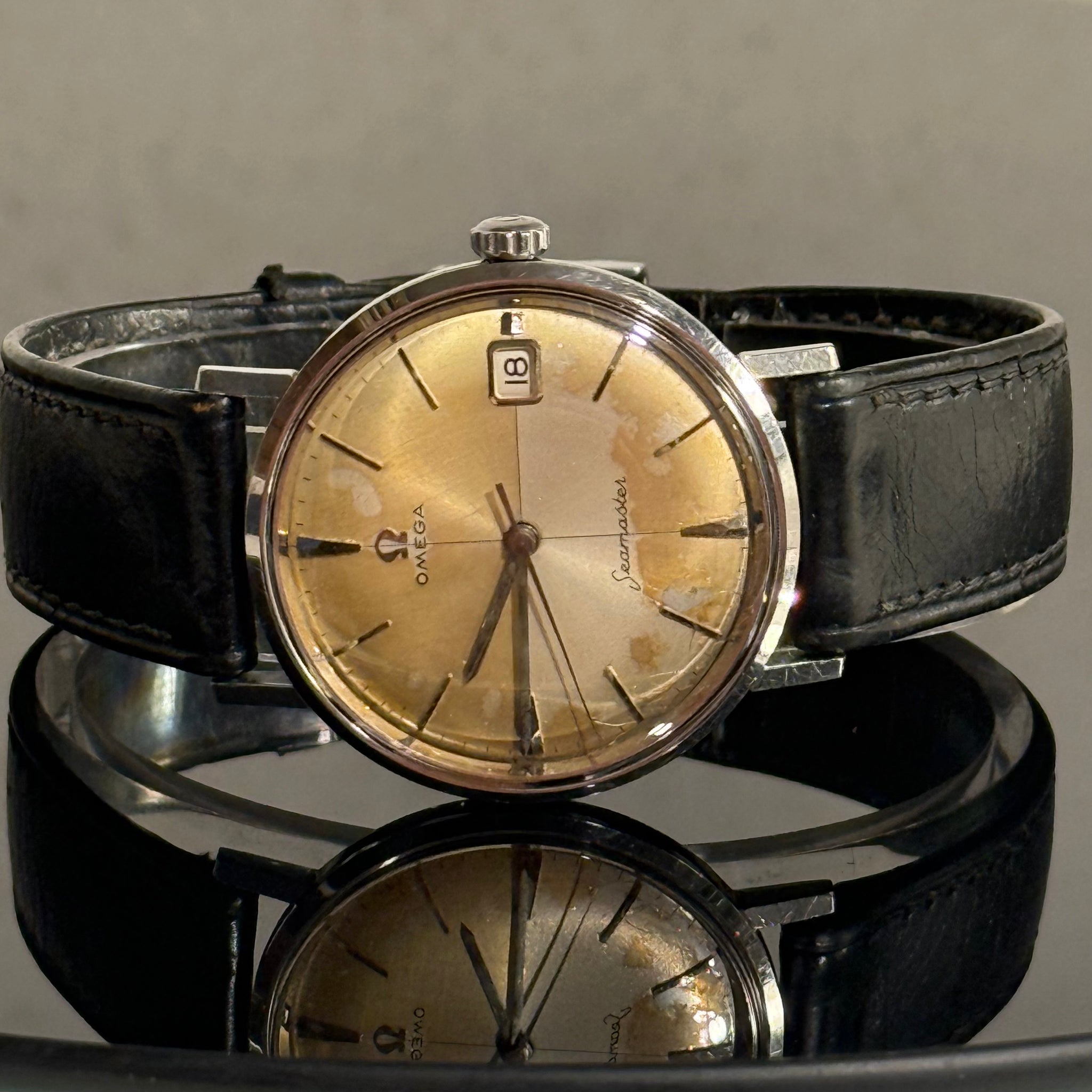 Vintage Omega Seamaster herre armbånds ur. Fra 1960.