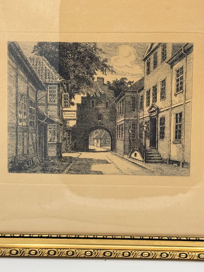 Et vintage billede af Vesterport i Faaborg
