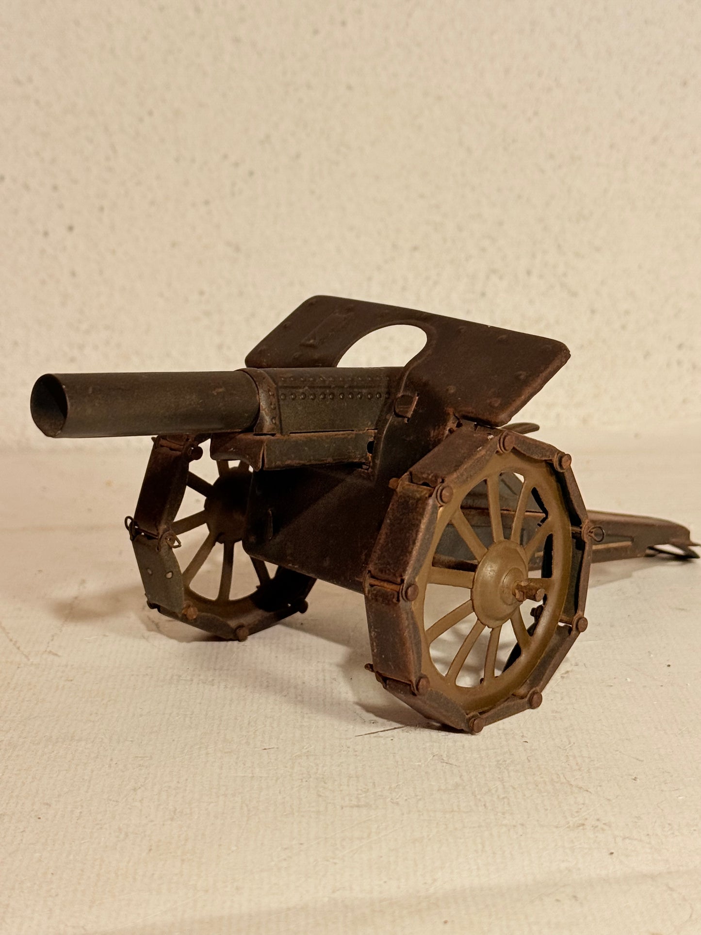 Tysk TIPPCO WW1 blik legetøjs kanon, fra 1910/30érne.