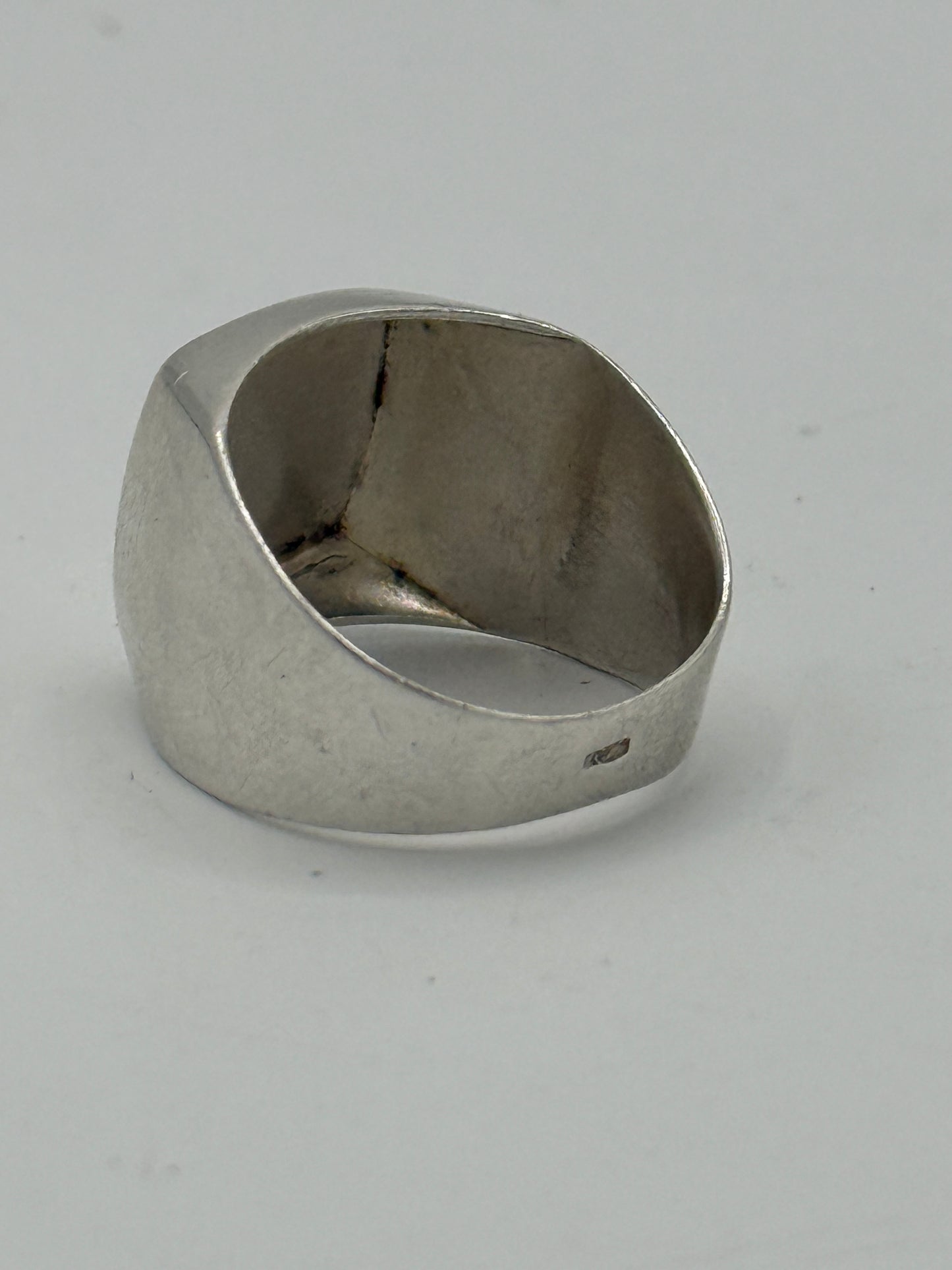 Vintage sterling sølv herre signet ring. Midt/slut 20.Årh