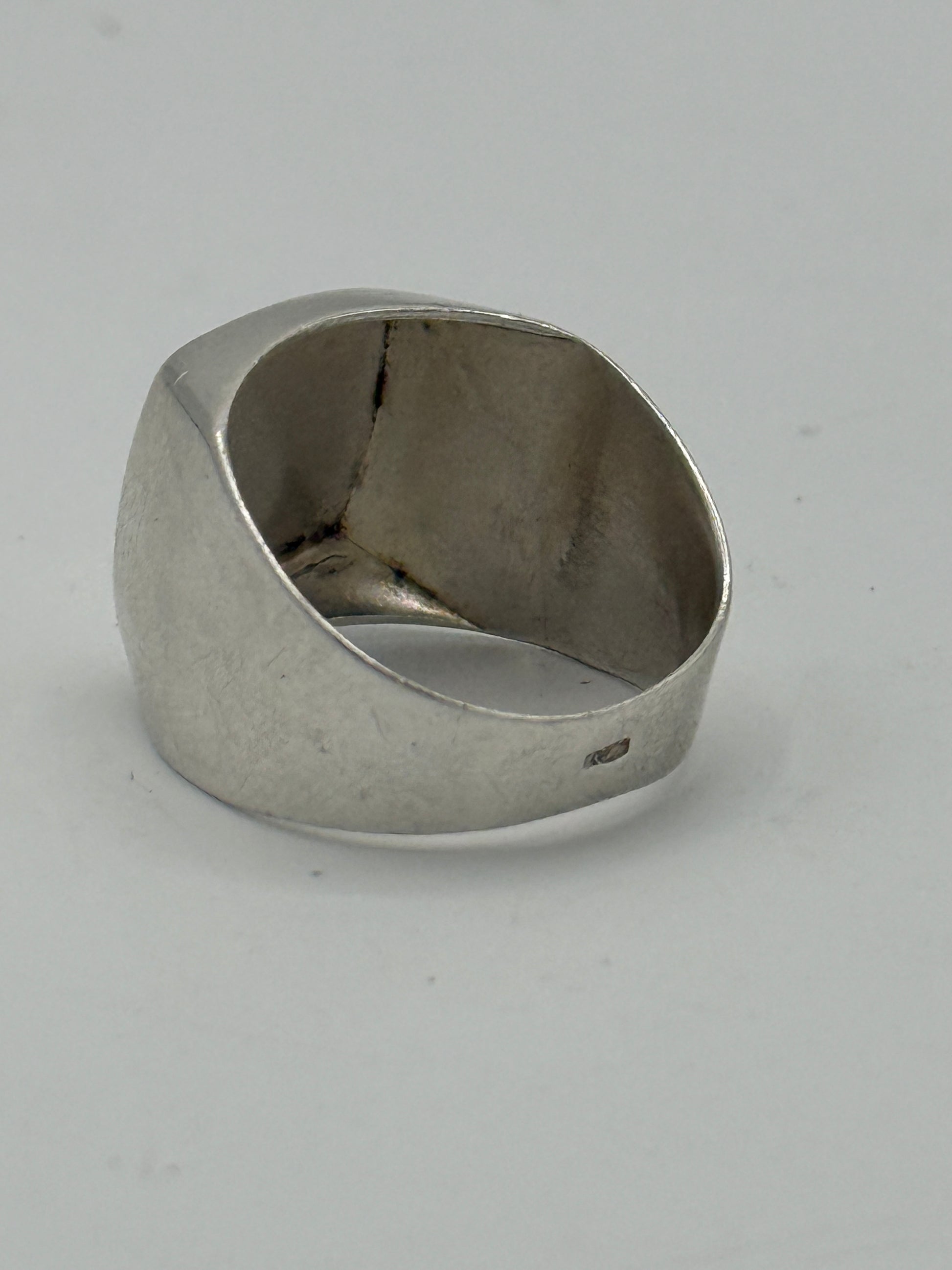 Vintage sterling sølv herre signet ring. Midt/slut 20.Årh