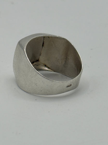 Vintage sterling sølv herre signet ring. Midt/slut 20.Årh