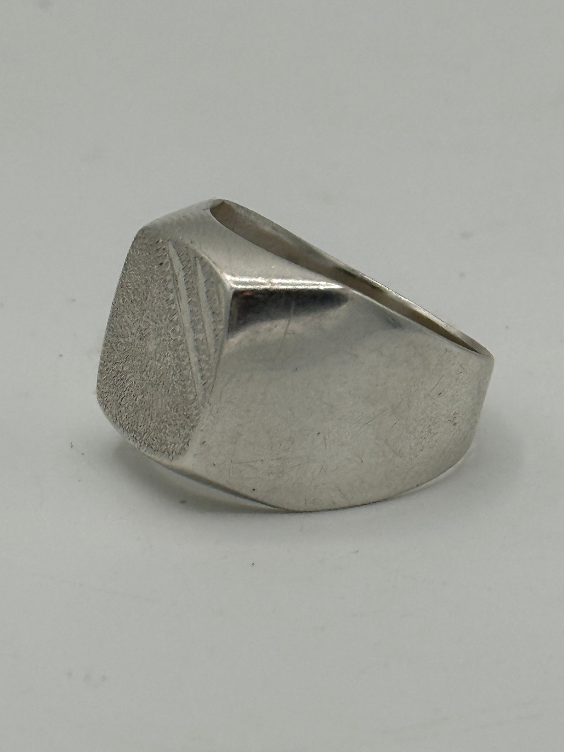 Vintage sterling sølv herre signet ring. Midt/slut 20.Årh