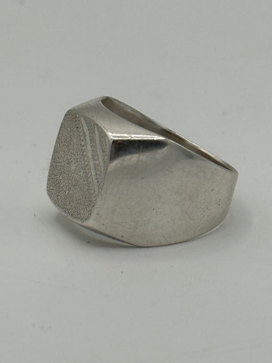 Vintage sterling sølv herre signet ring. Midt/slut 20.Årh