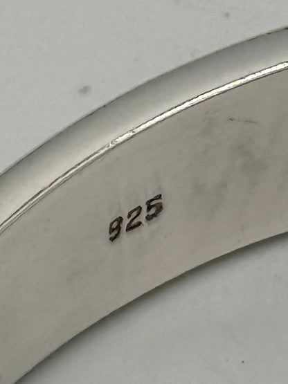 Vintage modernistisk oval Sterlingsølv armring. Fra 1980érne