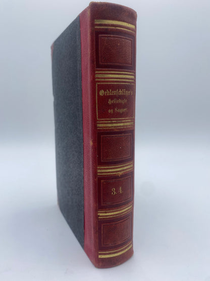 Oehlenschlägers Heltedigte og Sagaer. Af Adam Oehlenschläger. 3. Og 4. Del. Antikvarisk dansk bog. 1. Udgave. 1. Oplag. Fra 1862