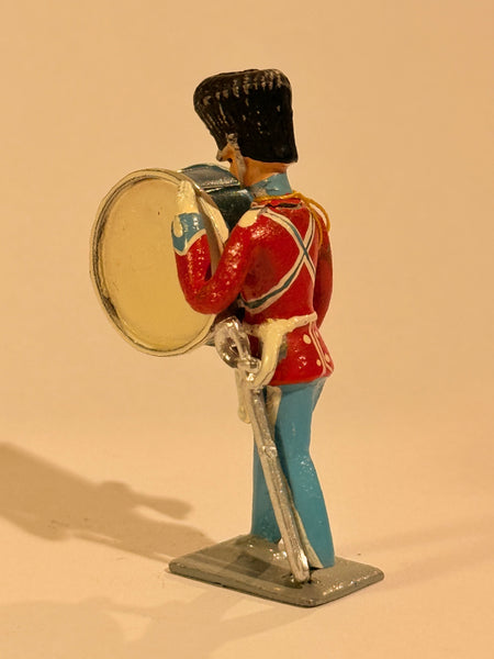 Brigadier Royal Lifeguards tin soldier musician. Bass drum.