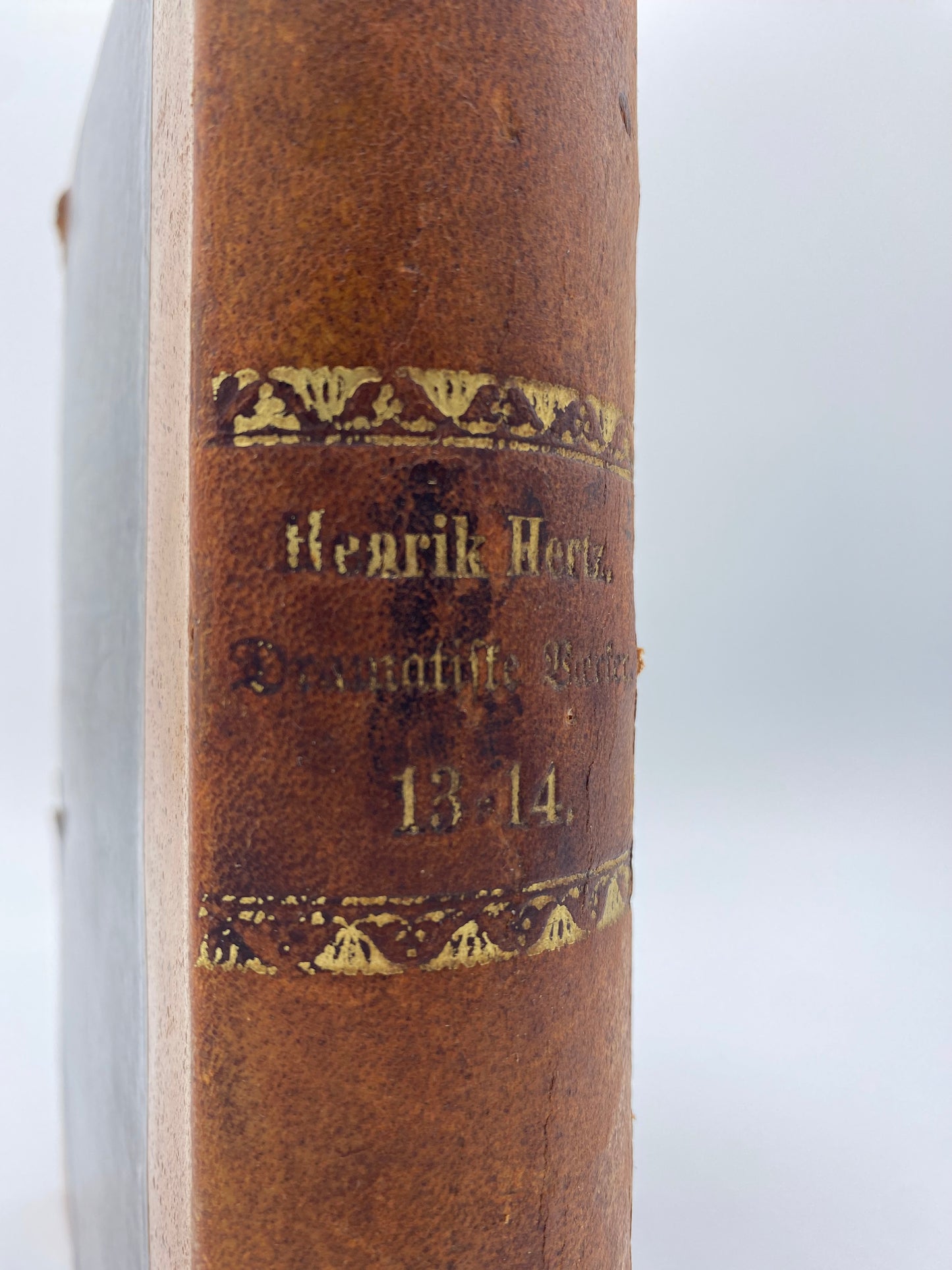 Dramatiske Værker. Af Henrik Hertz. 13. Og 14. Bind. Antikvarisk dansk bog. 1. Udgave. 1. Oplag. Fra 1856