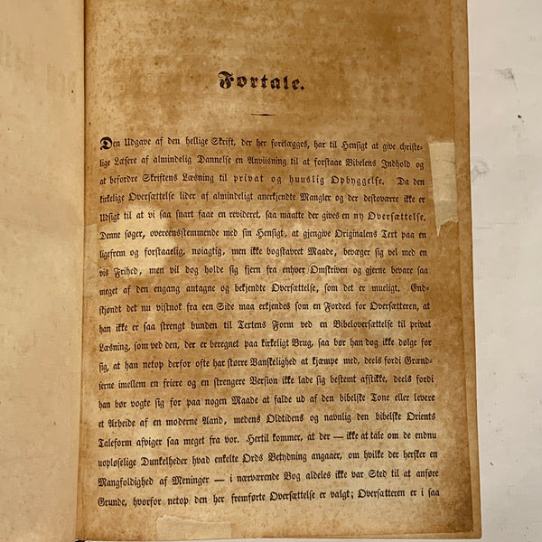 Biblen, Chr. H. Kalkar. Fra 1847. Det gamle testamente m.m.