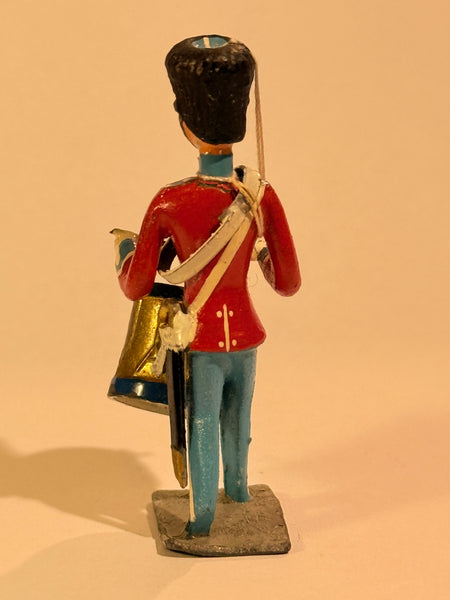 Brigadér Kongelig Livgarder tinsoldat musiker. Tromme