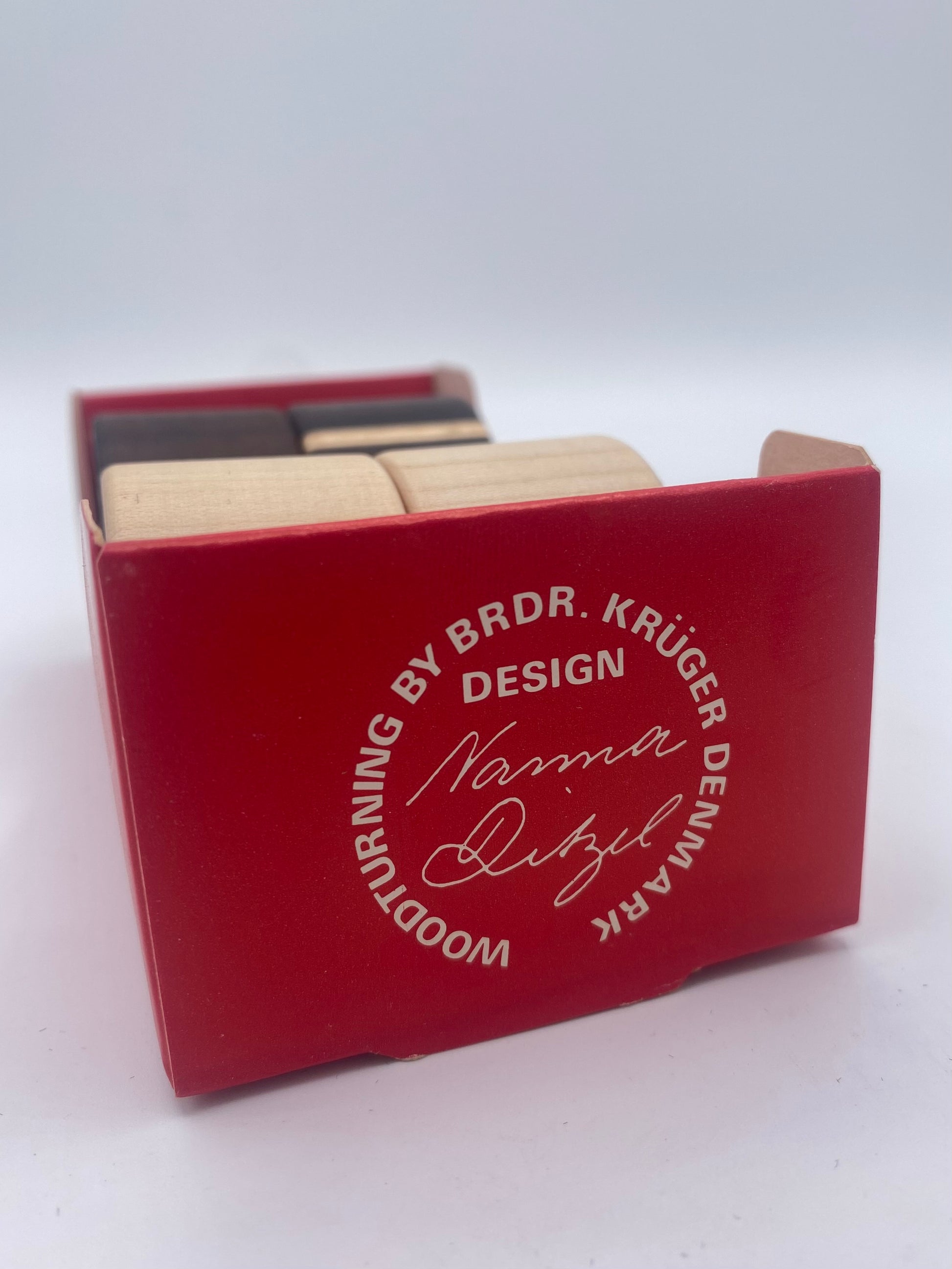 Nanna Ditzel (1923-2005) for Brdr. Krüger. Vintage servietringe i træ. Danmark. Fra 1980érne