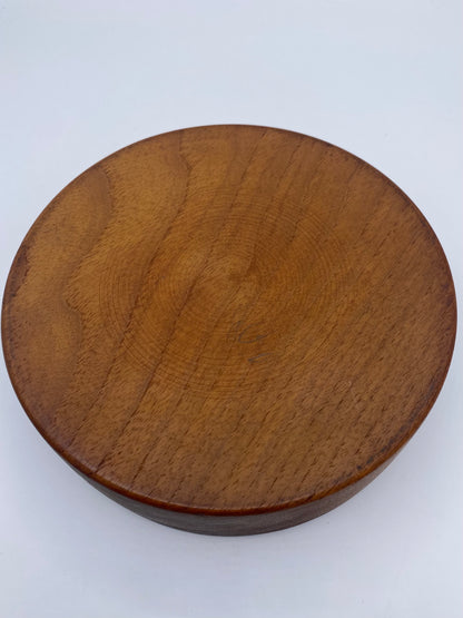 Vintage drejet skål i teak. Dansk. Midt 20. årh