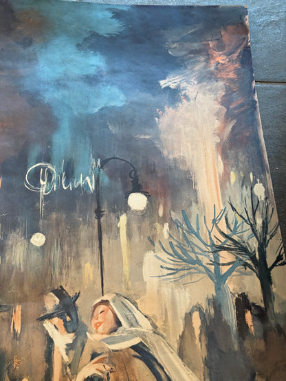 Maggi Baaring(f.1913-2004.)Vintage vinter plakat.