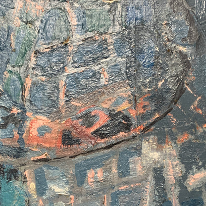 Else Hyldahl (f.193)Abstrakt oliemaleri på lærred, fra 1971.