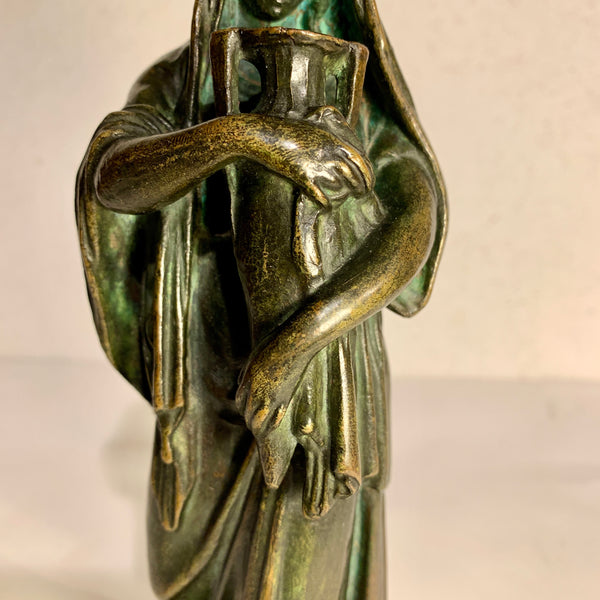 Hugo Elmqvist(f.1862-1930) “Venus med amfora” Antik bronze skulptur.