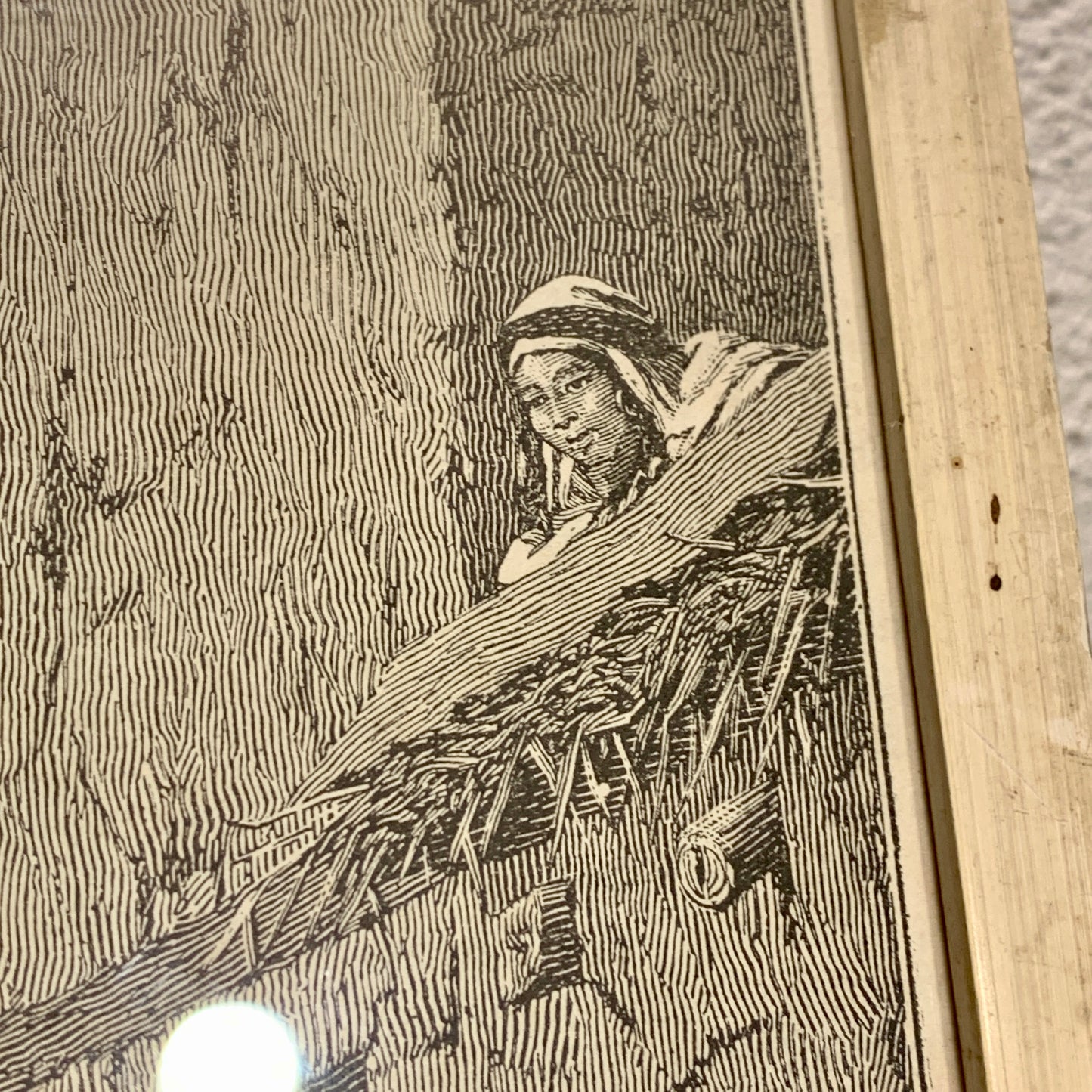 Antique Danish woodcut. Singing Dervishes. From 1887.