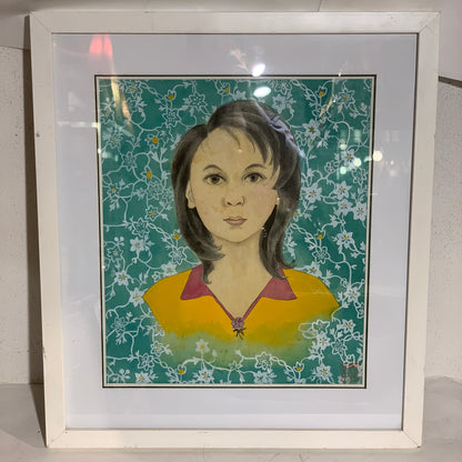 Traditional Chinese gouache painting, signed.