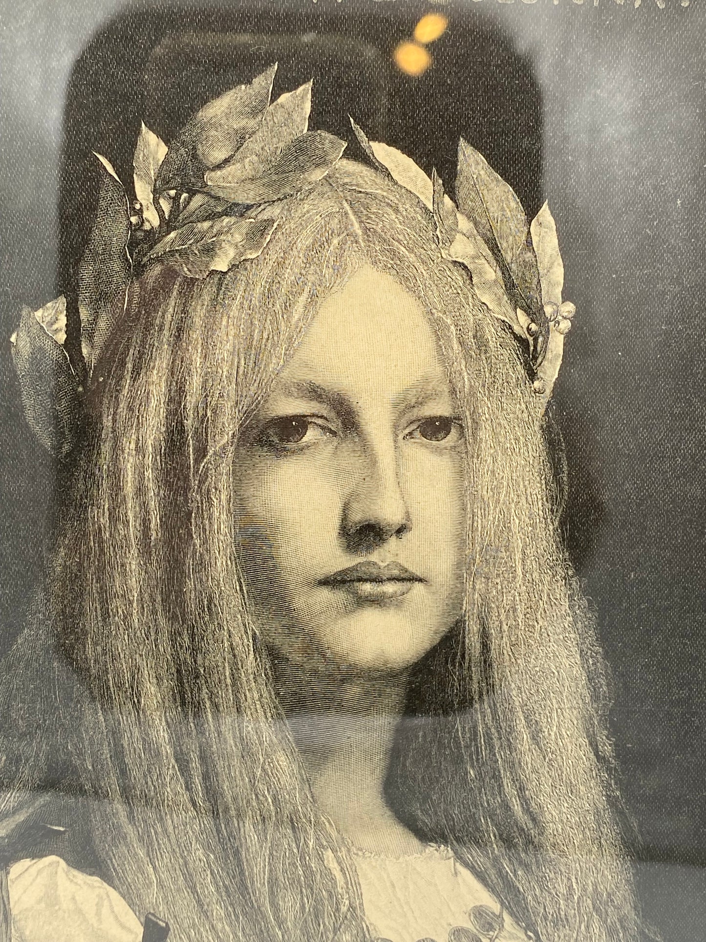 Vittoria Colonna. Antik dansk træsnitsgravering. Fra 1895