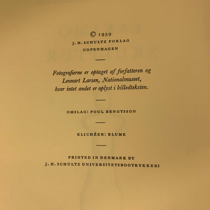 Jørgen Meldgaard, Eskimo skulptur, fra 1959. 1.Udg. 1.Oplag