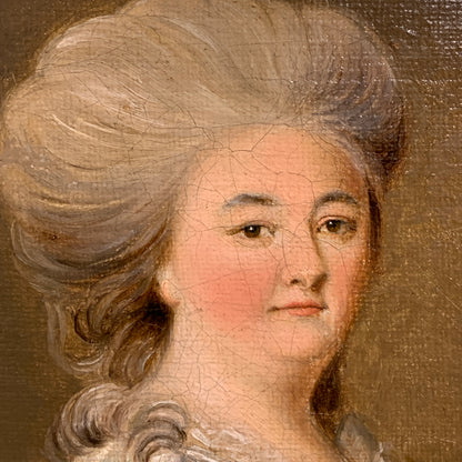 Vigilius Eriksen (B.1722-1782.) Antique oil painting from 1771.