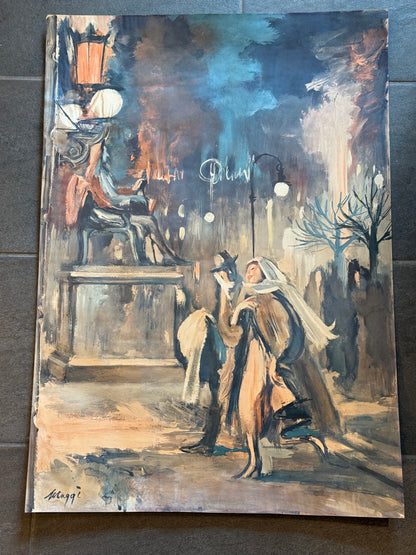 Maggi Baaring(f.1913-2004.)Vintage vinter plakat.