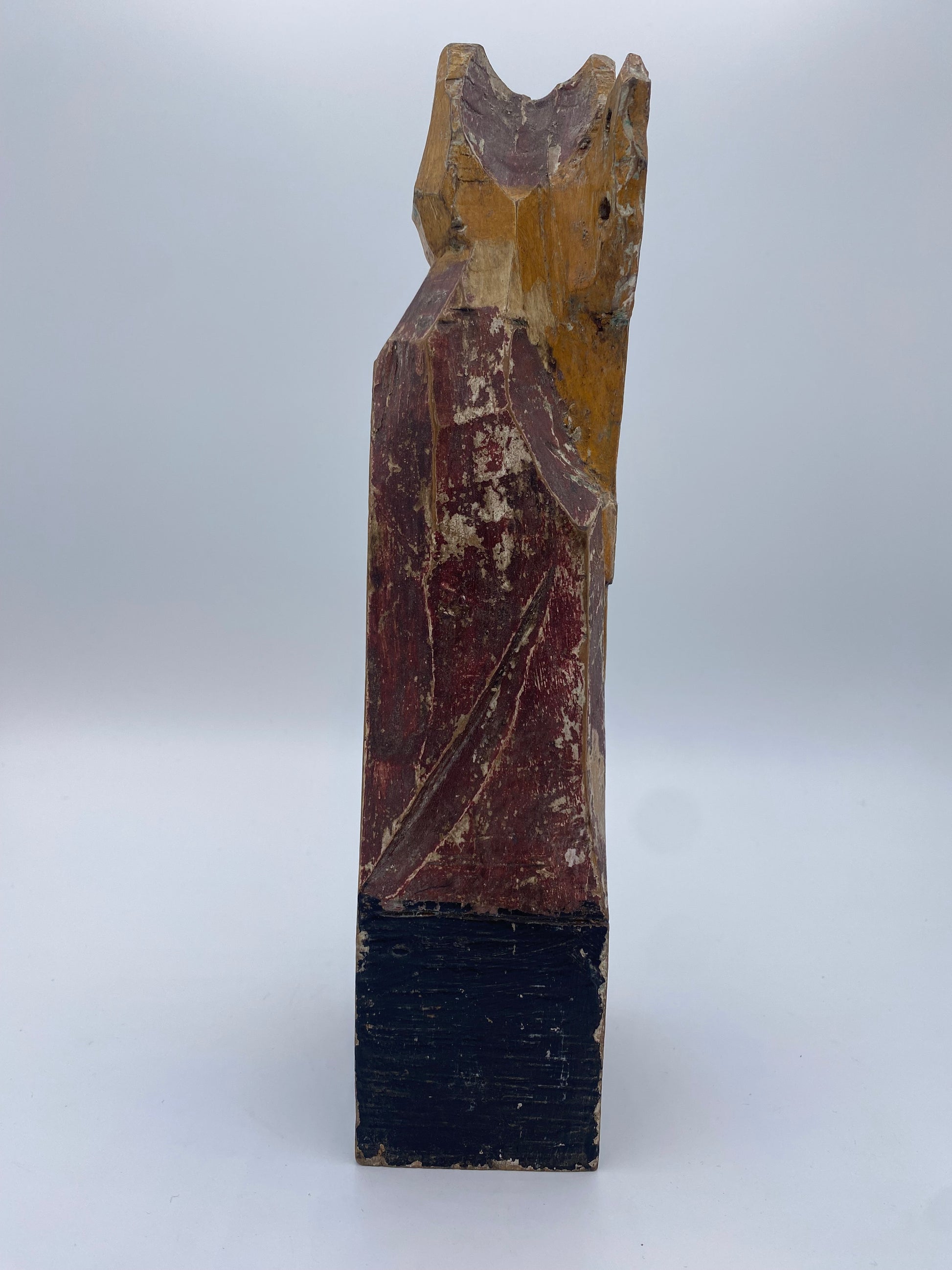 Fransk bispehelgen i træ - sculpture populaire religieuse. Fra slut 18.Årh. Start 19. Årh