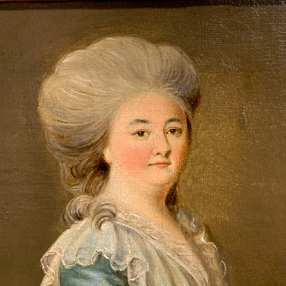 Vigilius Eriksen (B.1722-1782.) Antique oil painting from 1771.