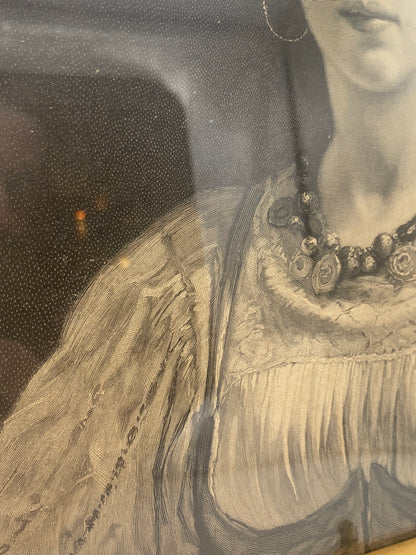 Esmeralda. Antik dansk træsnitsgravering. Fra 1895