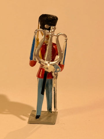 Brigadier Royal Lifeguards tin soldier musician. Lyre.