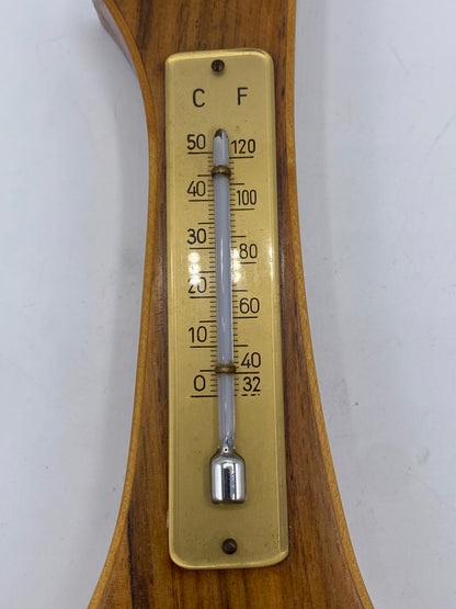 Vintage Barometer med Thermometer. Tyskland. Midt 20. Årh