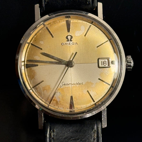 Vintage Omega Seamaster herre armbånds ur. Fra 1960.