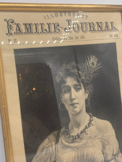 Esmeralda. Antik dansk træsnitsgravering. Fra 1895
